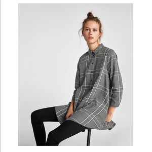 Zara- CHECKED MINI DRESS 😎😎